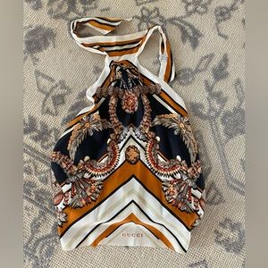 Gucci Silk Scarf Halter Top